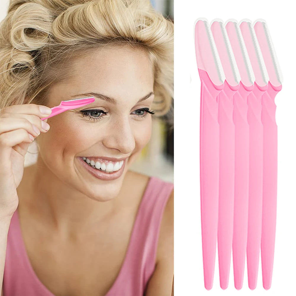 Eyebrow Razor Set – Multipurpose Face Razors for Women & Men, Dermaplaning Tool with Easy-to-Use Shaver Blades