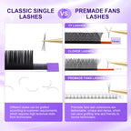 NAGARAKU Premium Individual Eyelashes – Black Matte, Natural & Soft