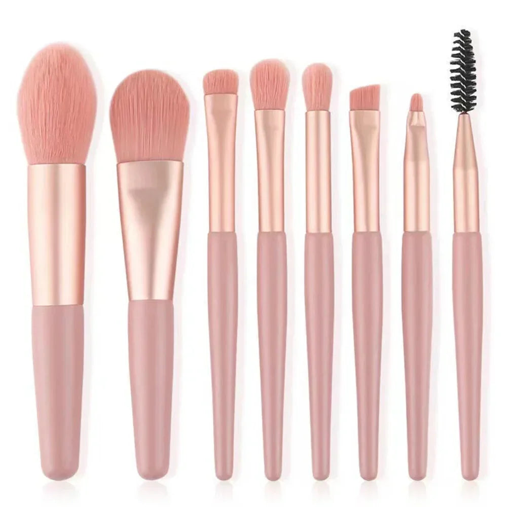 Morandi 8-Piece Makeup Brush Set – Face & Eye Essentials