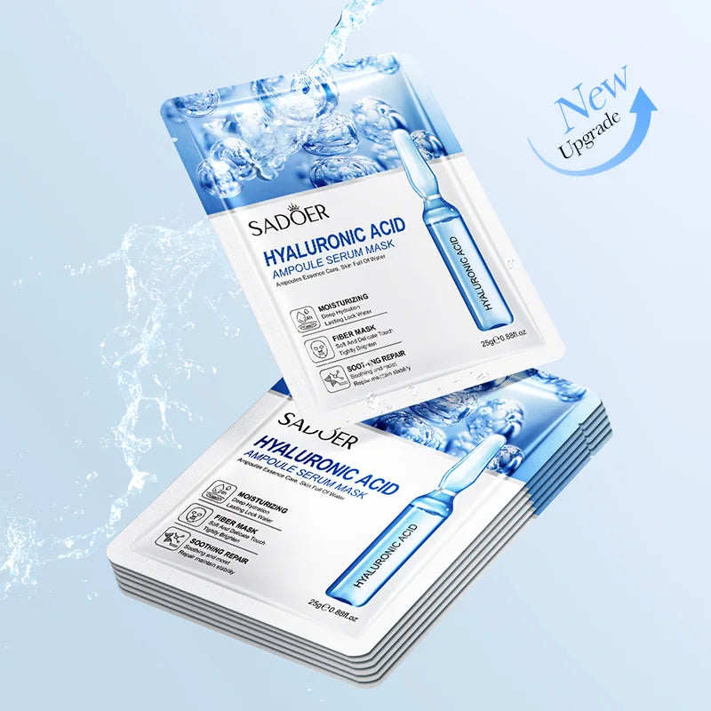 SAODER Hyaluronic Acid Facial Masks – Deep Hydration, Firming & Moisturizing Skincare Set