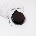 1/2pc Folding Travel Mirror Hair Brush – Round Pocket Comb for Wigs & Real Hair Styling