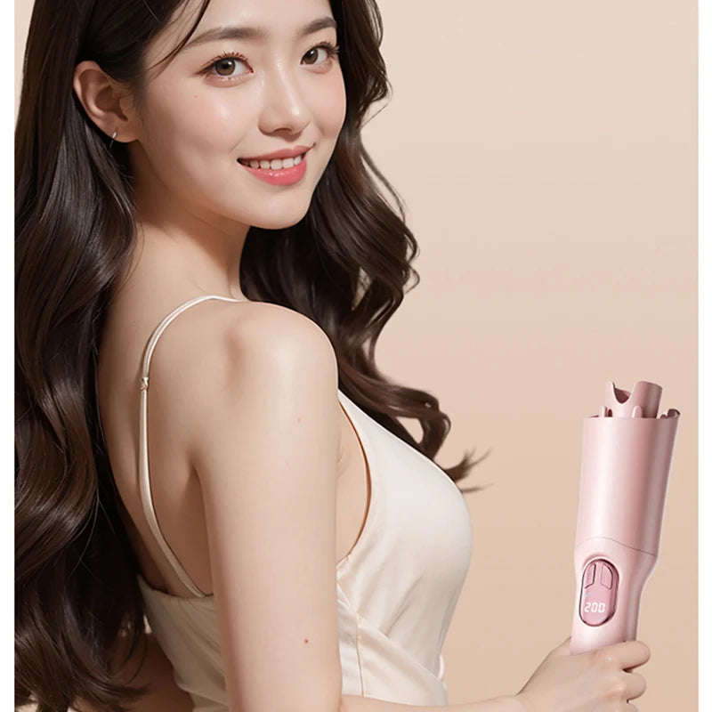 28mm Automatic Ceramic Hair Curler – Negative Ion, Rotating, Anti-Tangle Styler