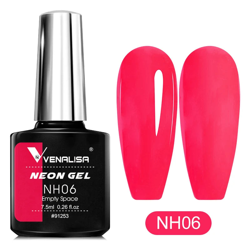 Neon Gel Nail Polish 7.5ml – UV/LED Soak Off Summer Colors
