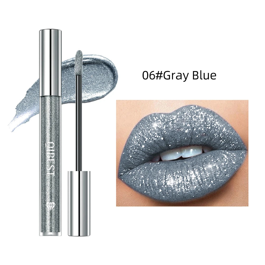 Diamond Liquid Lipstick – 6 Colors, Long-Lasting Waterproof Gloss