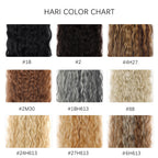 6PCS 20" Curly Synthetic Clip-In Hair Extensions – Wavy Style
