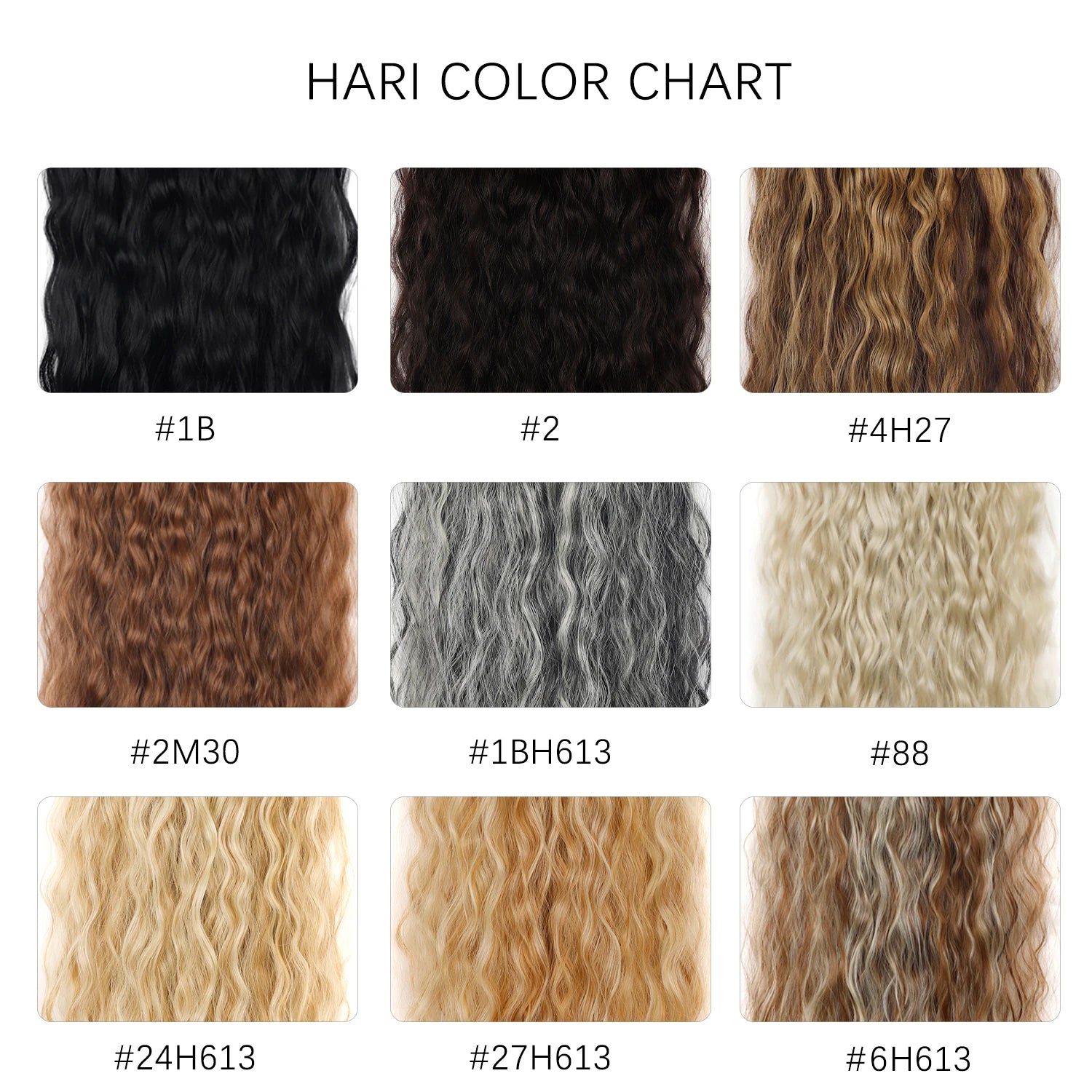 6PCS 20" Curly Synthetic Clip-In Hair Extensions – Wavy Style