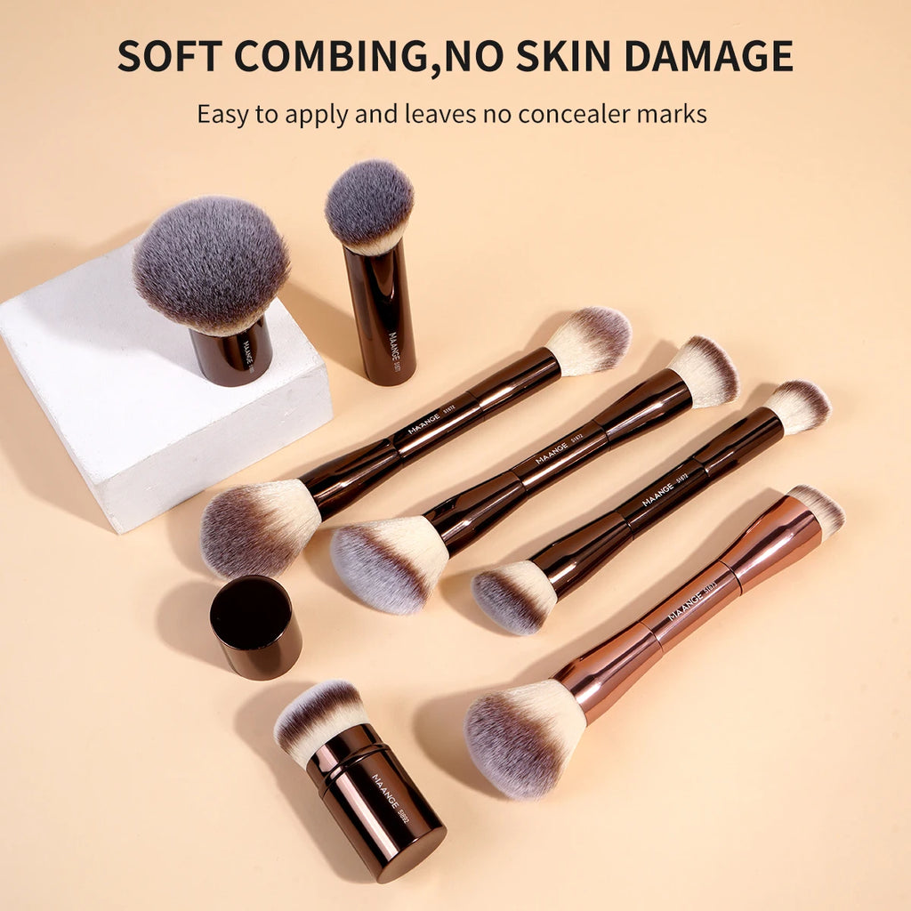 MAANGE 20-Piece Professional Double-Ended Makeup Brush Set – Face & Eye Blending