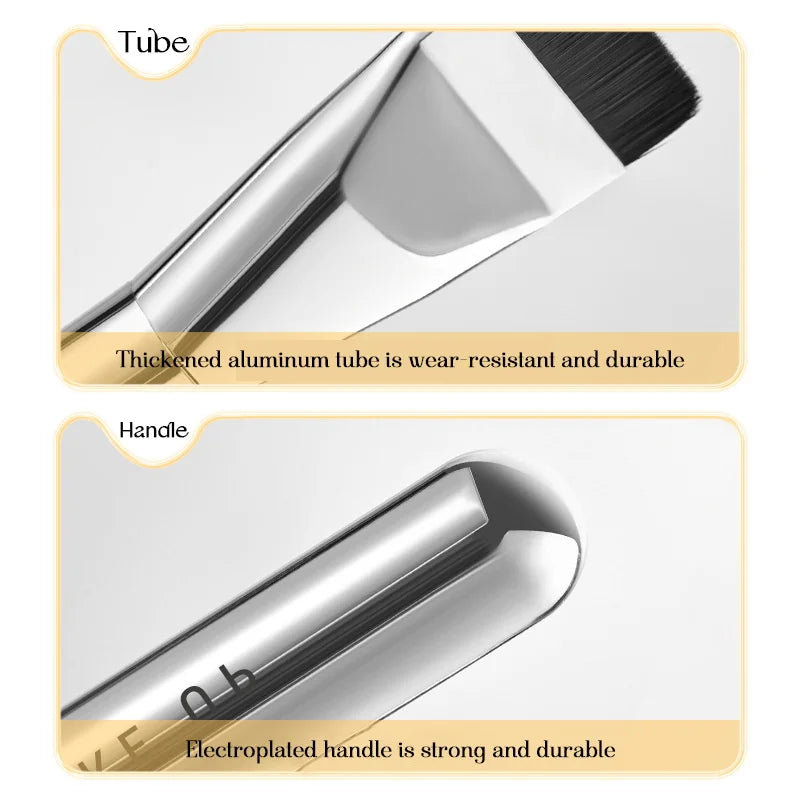 Ultra Thin Foundation Brush – Lightweight Flat Contour Brush for Blending Cream Makeup