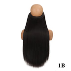Fish Line Hair Extensions – Straight & Curly, 40/50/60cm, Daily Wear