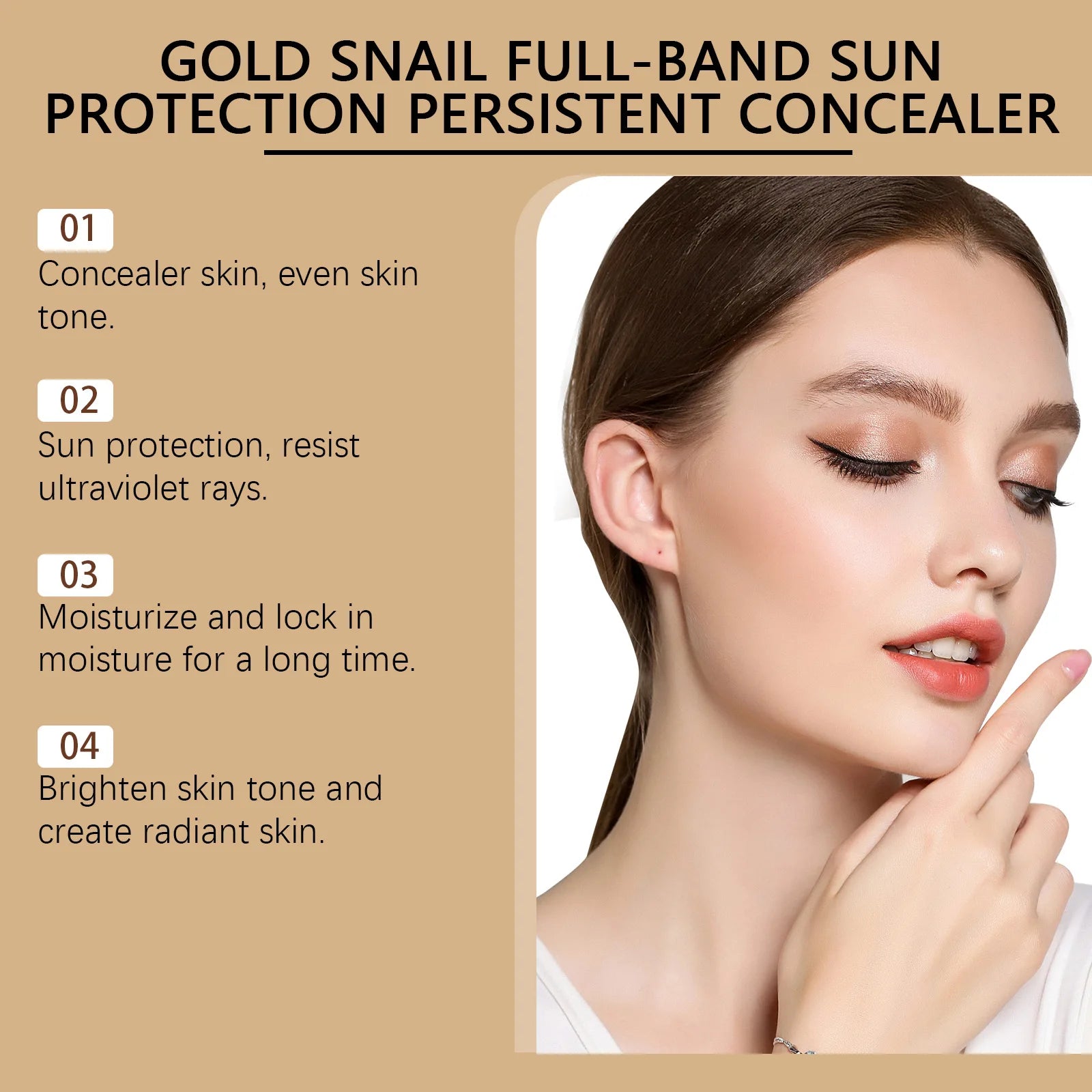 Gold Snail BB Cream SPF 50 – Sunscreen & Long-Lasting Concealer