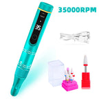 35000 RPM Cordless Electric Nail Drill Machine – Rechargeable Nail Drill Pen for Gel Polishing & Salon-Quality Nail Care