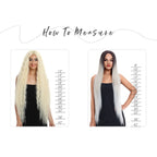 Straight Synthetic Hair Bundles – Yaki Texture, Super Long, Full to Ends