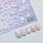 5D Anime Nail Stickers – Hello Kitty, Kuromi & Cinnamoroll