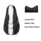 22" Synthetic Layered Hair Wig – Top Head Volume Extension