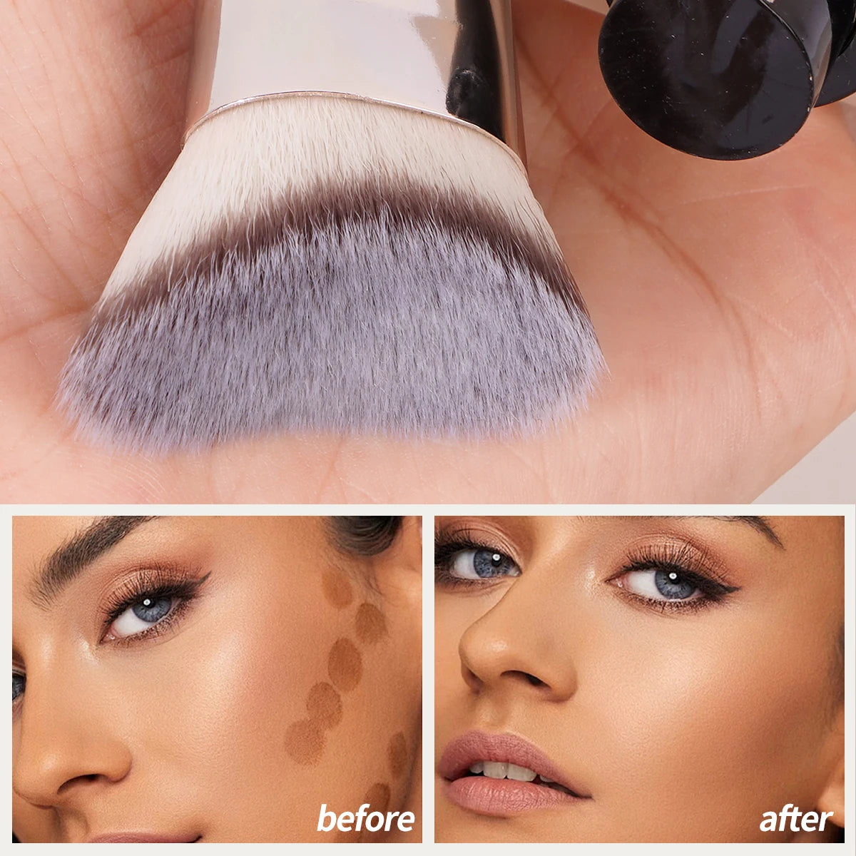 Premium Contour Brush – Perfect Face Makeup Tool for Blending & Defining Cheeks, Forehead, Jaw & Nose
