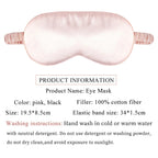 100% Natural Silk Sleeping Eye Mask – Soft Breathable Eyeshade Eye Patch for Comfortable Sleep