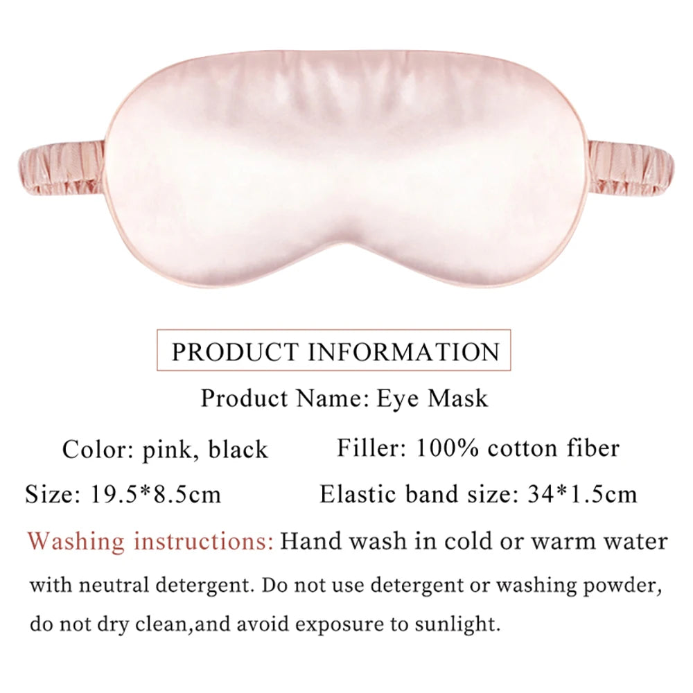 100% Natural Silk Sleeping Eye Mask – Soft Breathable Eyeshade Eye Patch for Comfortable Sleep