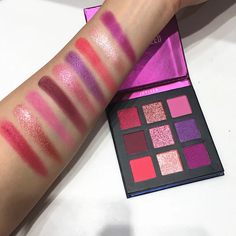 Beauty Glazed 9-Color Eyeshadow Palette – Matte & Shimmer, Long-Lasting Waterproof