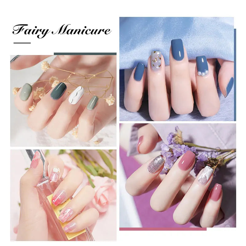 40-Color Gel Nail Kit with LED Dryer, Drill & Tools – Beginner Nail Art Set