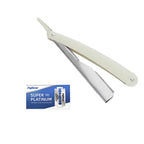 Men’s Straight Edge Razor Set with 10 Blades – Folding Shaving Knife