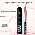 Cordless Electric Nail Drill – Portable E-File Nail Machine for Acrylic & Gel Nails with Professional Nail Drill Bits Kit