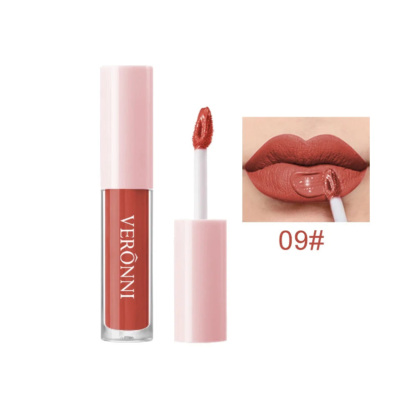 12-Color Mini Matte Liquid Lipstick – Vegan, Long-Lasting & Non-Drying