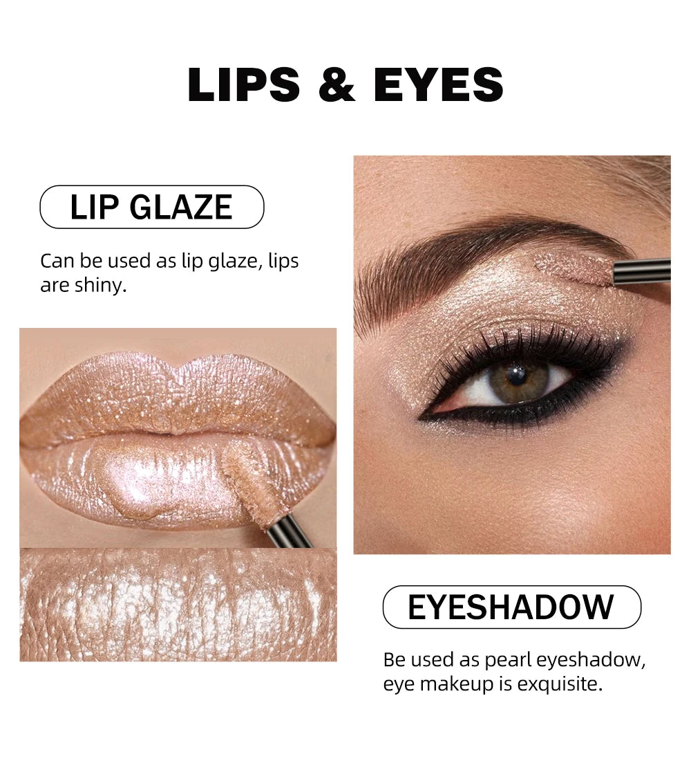 Diamond Liquid Lipstick – 6 Colors, Long-Lasting Waterproof Gloss