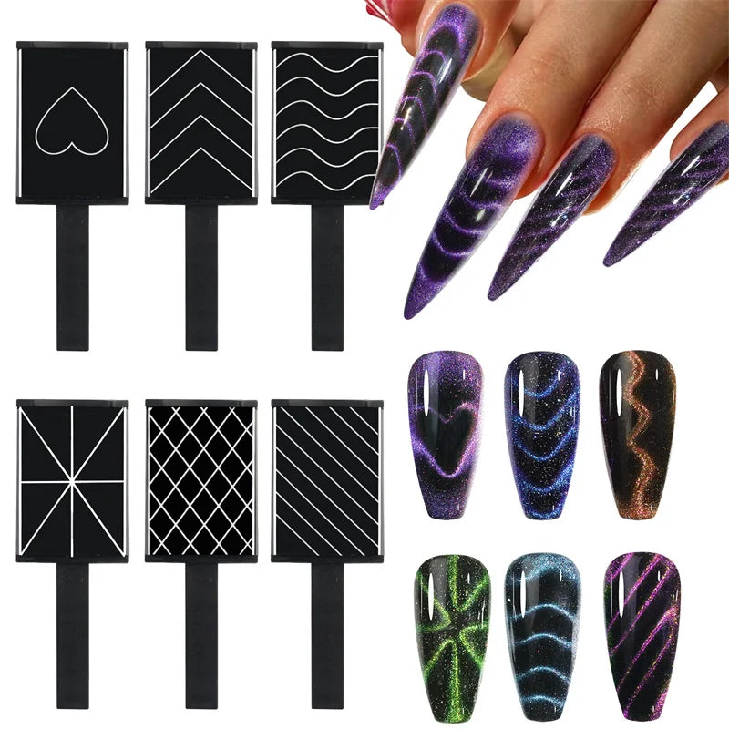 Magnetic Nail Art Tool – Cat Eye Gel Magnet Bars for Gel Polish