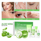 Aloe Vera Skin Care Set – Cleanser, Toner, Serum & Lip Balm (6 pcs) | Deep Hydration & Smooth Skin