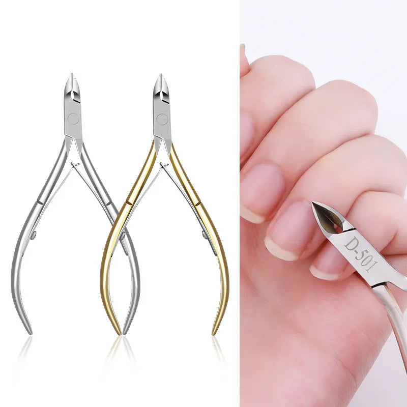1pc Professional Cuticle Cutter – Nail Nippers, Scissors, Pusher & Dead Skin Remover Tool for Manicure & Pedicure