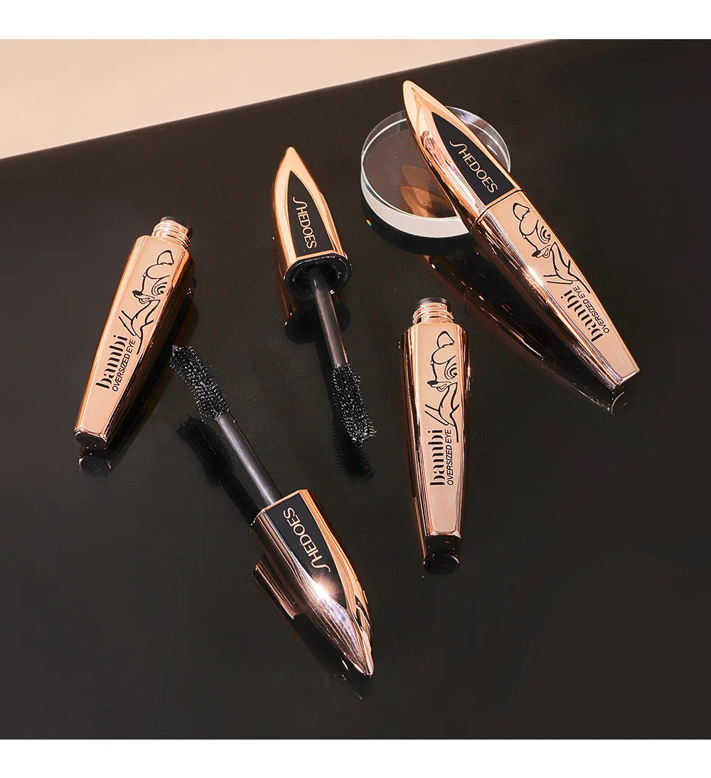 5D Black Silk Fiber Mascara – Thick, Long-Lasting Volume Eye Makeup