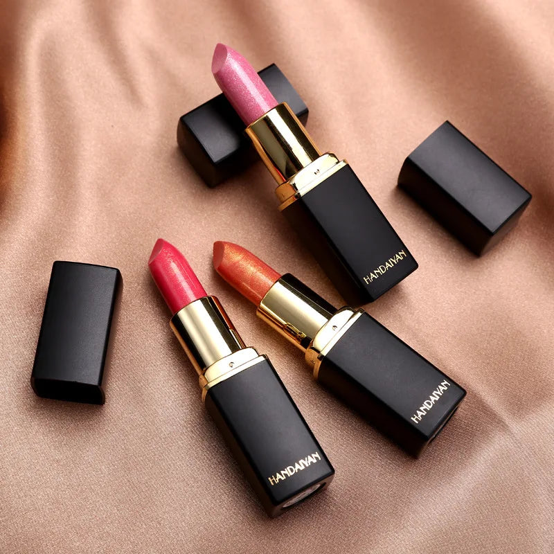 Handaiyan 9-Color Matte & Glitter Velvet Lipstick – Long-Lasting, Waterproof