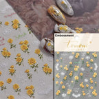 Sunflower & Autumn Harvest Nail Art Stickers