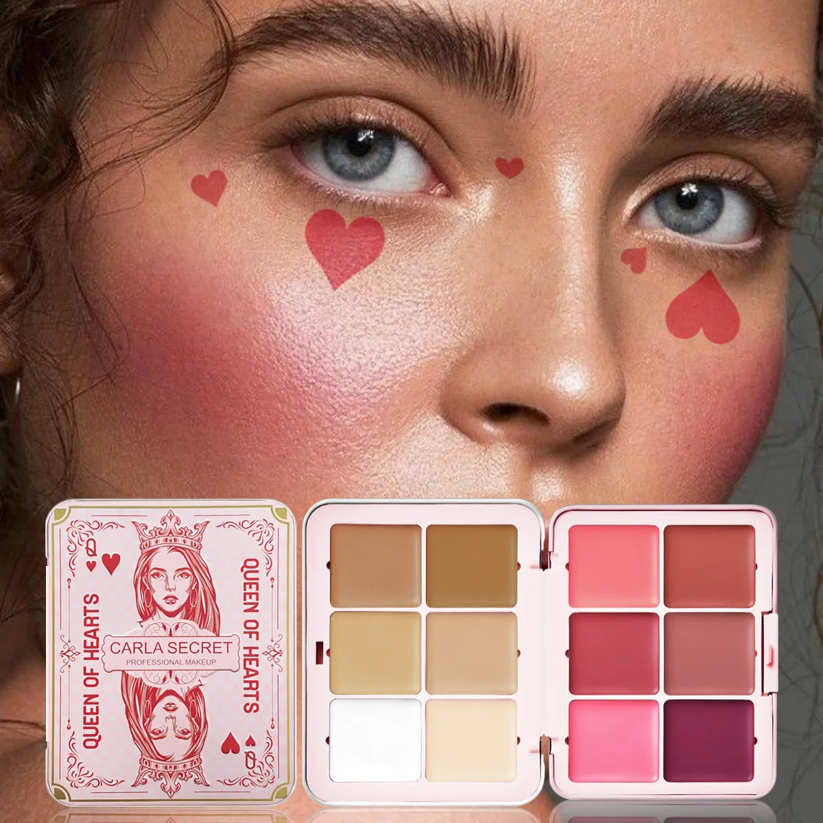 12-Color Concealer & Blush Brush Set – Blemish & Dark Circle Coverage