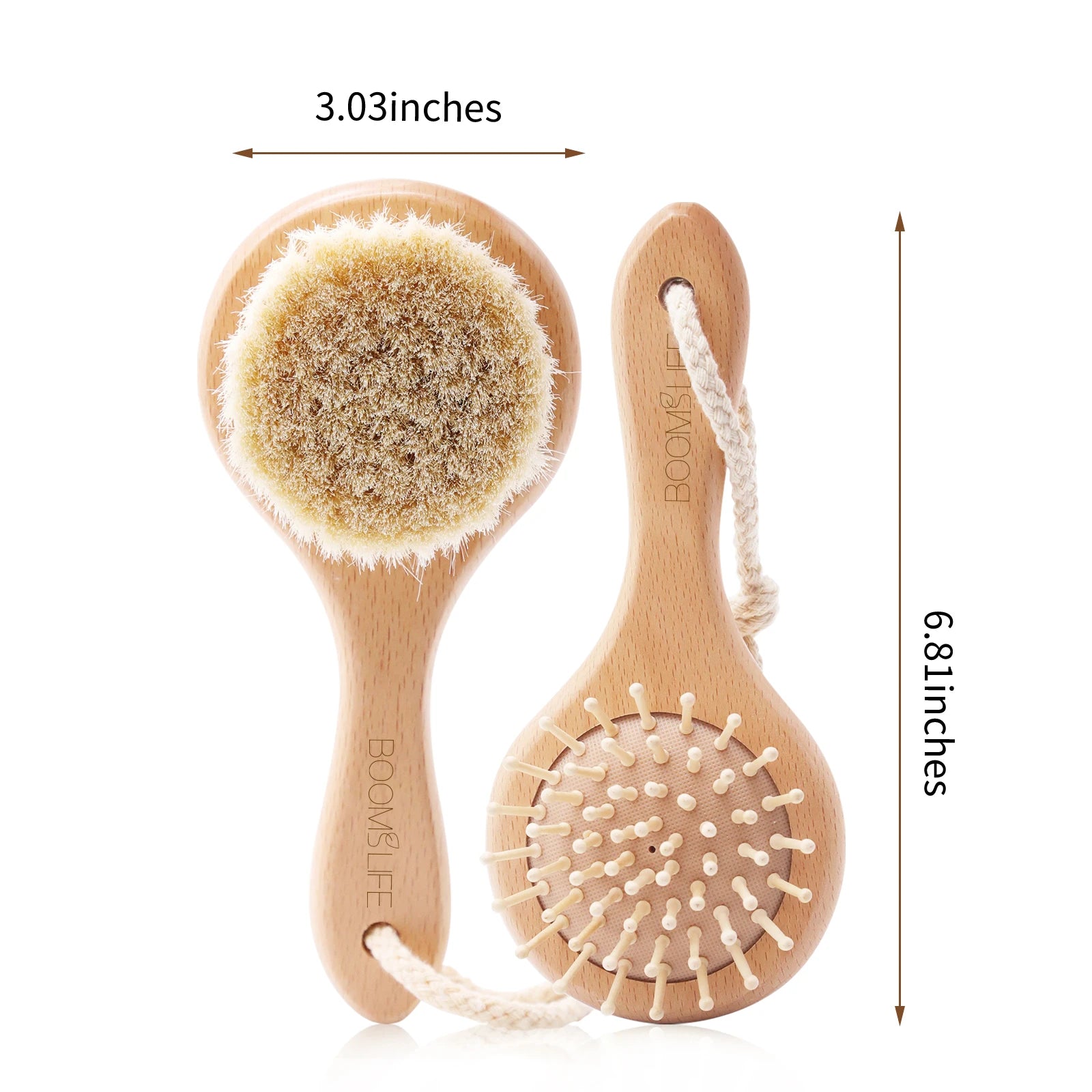 Deep Pore Face Cleansing Brush – Professional Fiber Exfoliating Brush with Wooden Handle