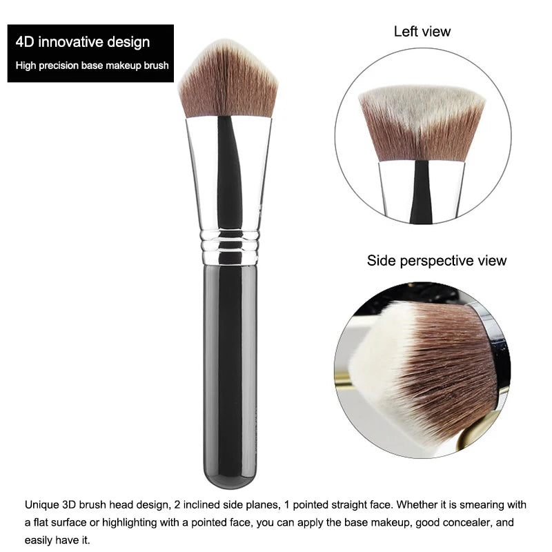 Luxury Pro Kabuki Foundation Brush – Premium Vegan, Multi-Shape