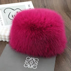 Women’s Faux Fox Fur Winter Hat – Warm Snow Ski Cap, Windproof Russian Style Ear Warmer Bonnet