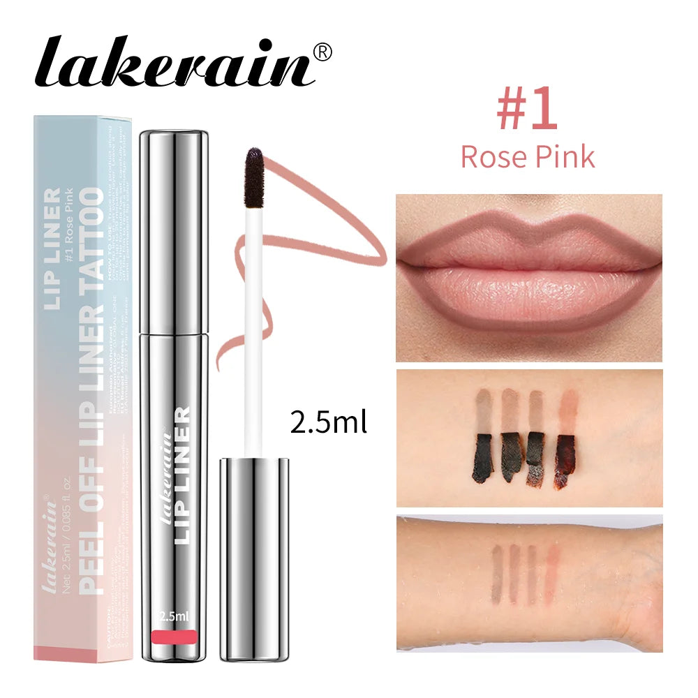 Vitamin E Waterproof Liquid Lip Liner – Long-Lasting with Hyaluronic Acid