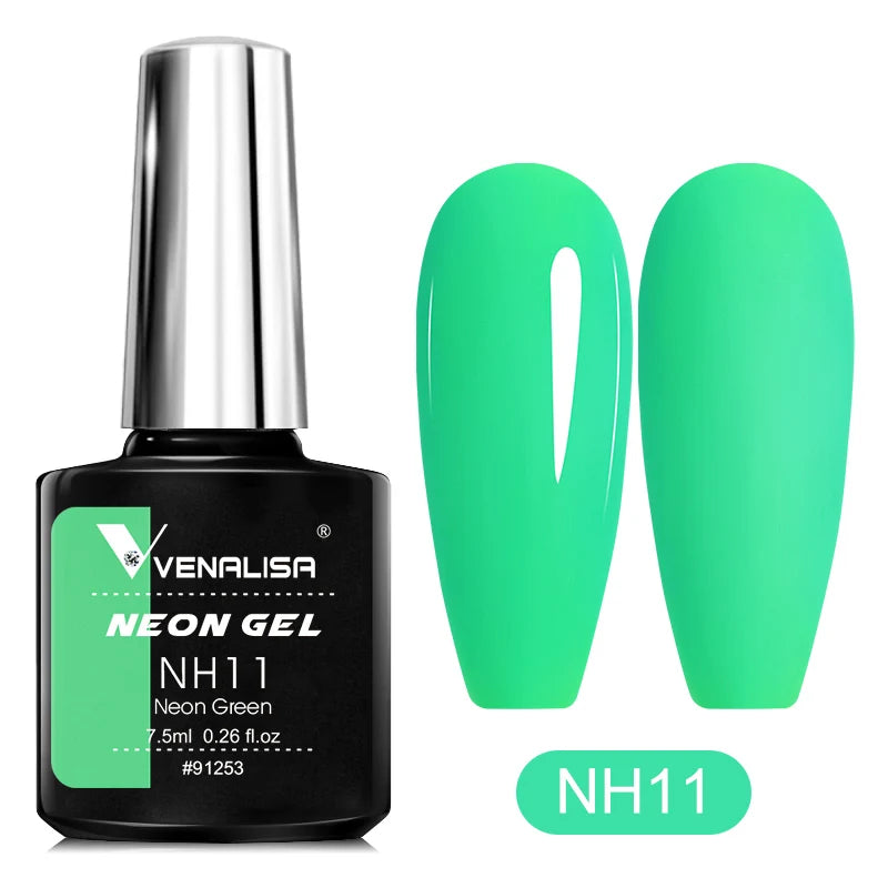 Neon Gel Nail Polish 7.5ml – UV/LED Soak Off Summer Colors