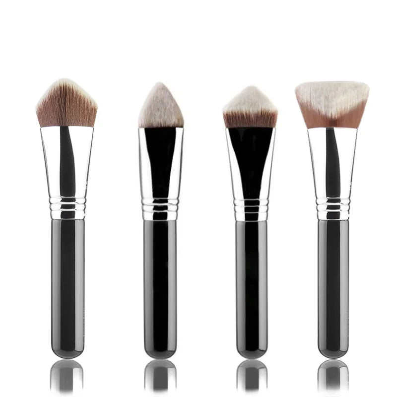 Luxury Pro Kabuki Foundation Brush – Premium Vegan, Multi-Shape