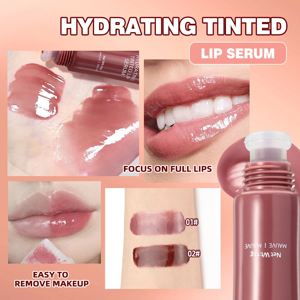 Nude Brown Plumping Lip Gloss – Moisturizing & Tinted, 12g