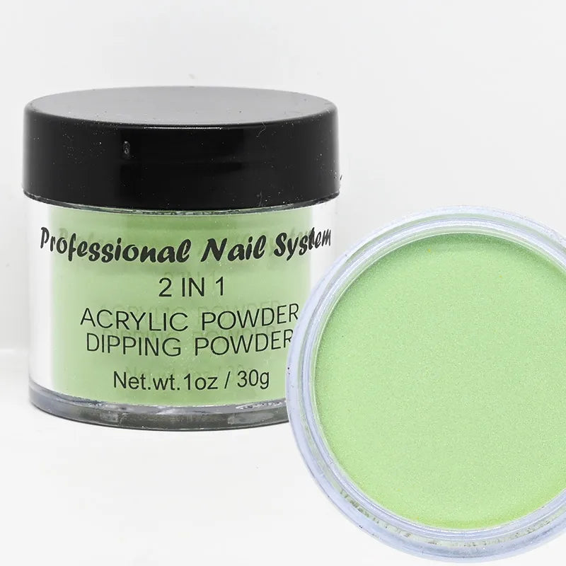 2-in-1 Acrylic & Dipping Powder – Nail Dust Pigment for French Dip, Glitter Manicure & Gel Polish, FAW53