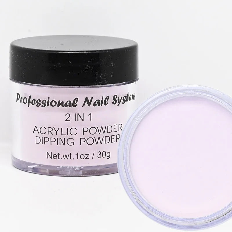 2-in-1 Acrylic & Dipping Powder – Nail Dust Pigment for French Dip, Glitter Manicure & Gel Polish, FAW53