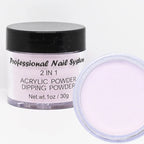 2-in-1 Acrylic & Dipping Powder – Nail Dust Pigment for French Dip, Glitter Manicure & Gel Polish, FAW53