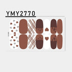 Pink Self-Adhesive Nail Sticker Strips – Foil Nail Art Set