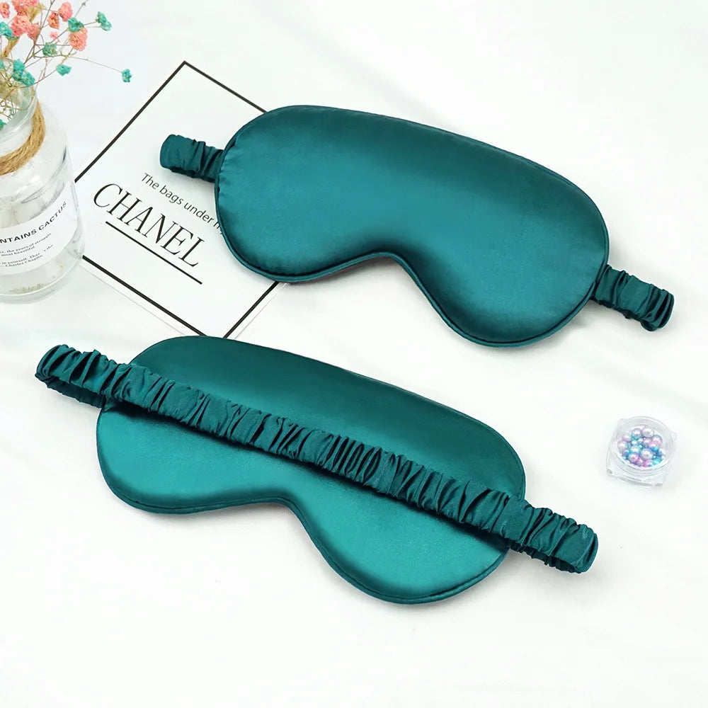 Imitated Silk Sleep Eye Mask – Shading Eyepatch for Travel, Relaxation & Eye Care