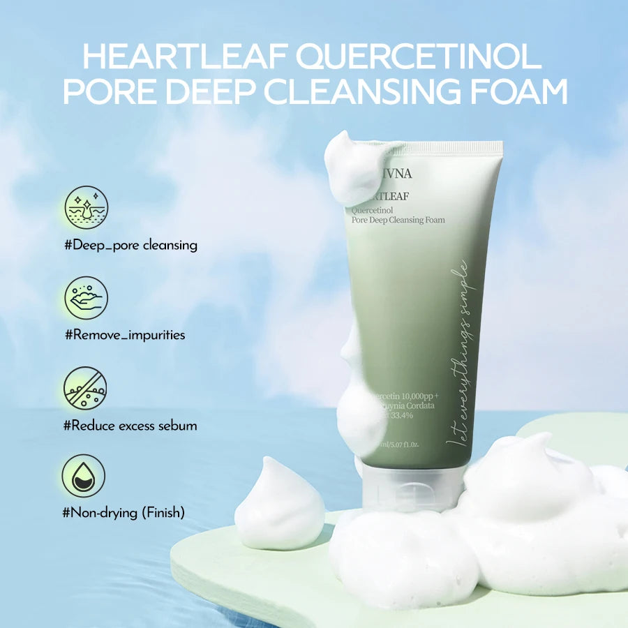 Sanlivna Heartleaf 3-Piece Skincare Set – Soothing Cleanser & Pore Care