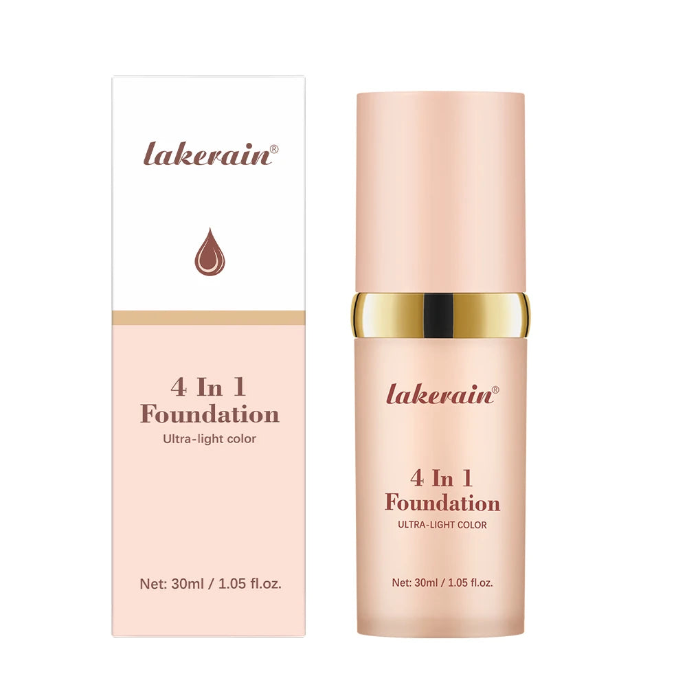 4-in-1 Color Changing Foundation – SPF 30+ Hydrating Longwear Makeup Base