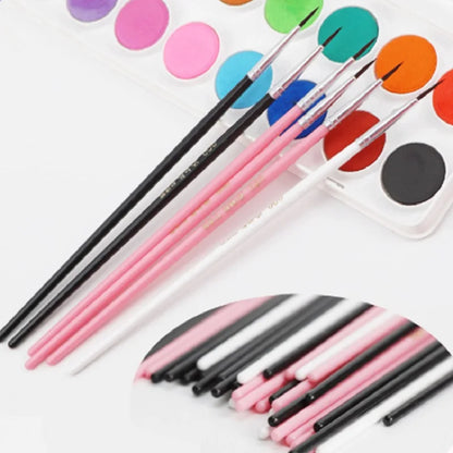 10pcs Paint Brushes Set YS001 – Thin Hook Line Nylon Brushes for Acrylic Painting & Art Supplies