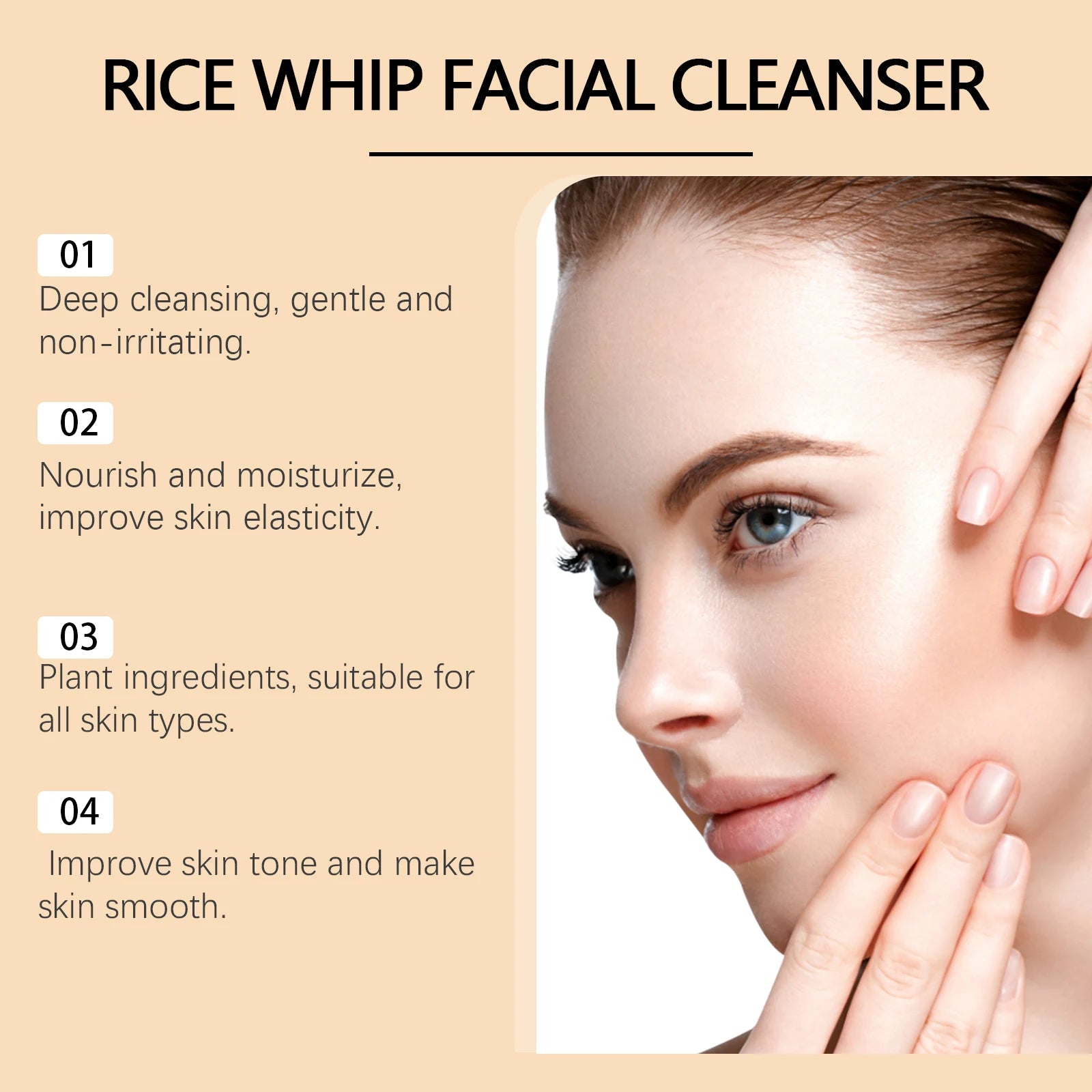 Rice Milk Cleansing Foam 120g – Gentle Hydrating Facial Wash with Rice Extract